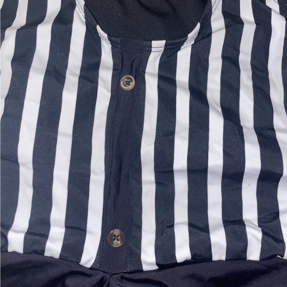 - coral Reef  Women's Striped tankini top  Black/white  Size M High Support - Picture 5 of 7